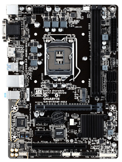 GIGABYTE GA-B150M-HD3 Motherboard microATX DDR4 LGA 1151 VGA HDMI DVI Intel B150