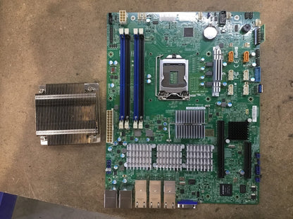 Supermicro X10SLH-N6-ST031 Motherboard mATX DDR3 Quad NIC TPM Chips + Heatsink