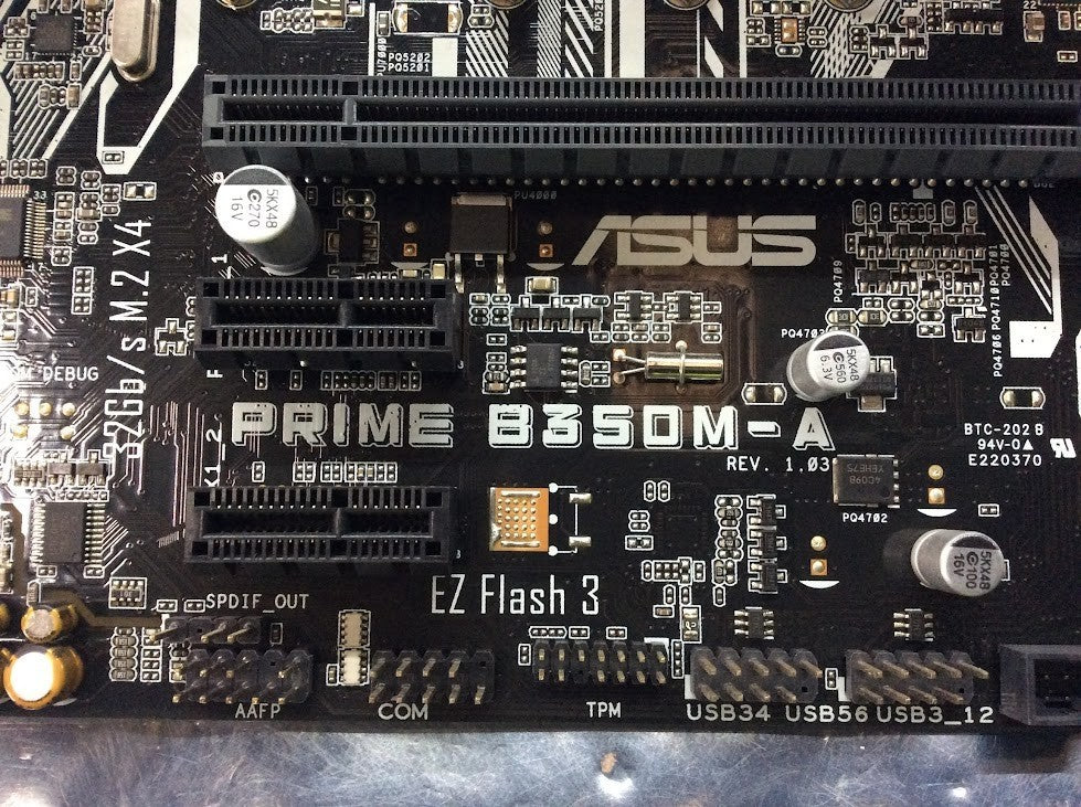 ASUS PRIME B350M-A Motherboard Socket AM4 DDR4 microATX With AMD Ryzen 5 2400G
