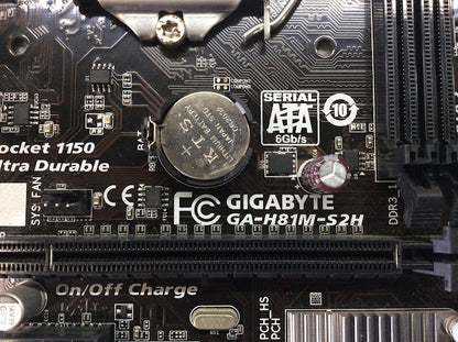 GIGABYTE GA-H81M-S2H Motherboard DDR3 micro ATX LGA 1150 DVI HDMI VGA Intel H81