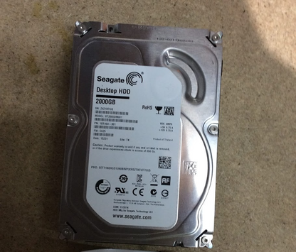 Seagate 2000GB 3.5'' HDD 7200RPM SATA 64MB Cache Hard Drive Disk ST2000DM001
