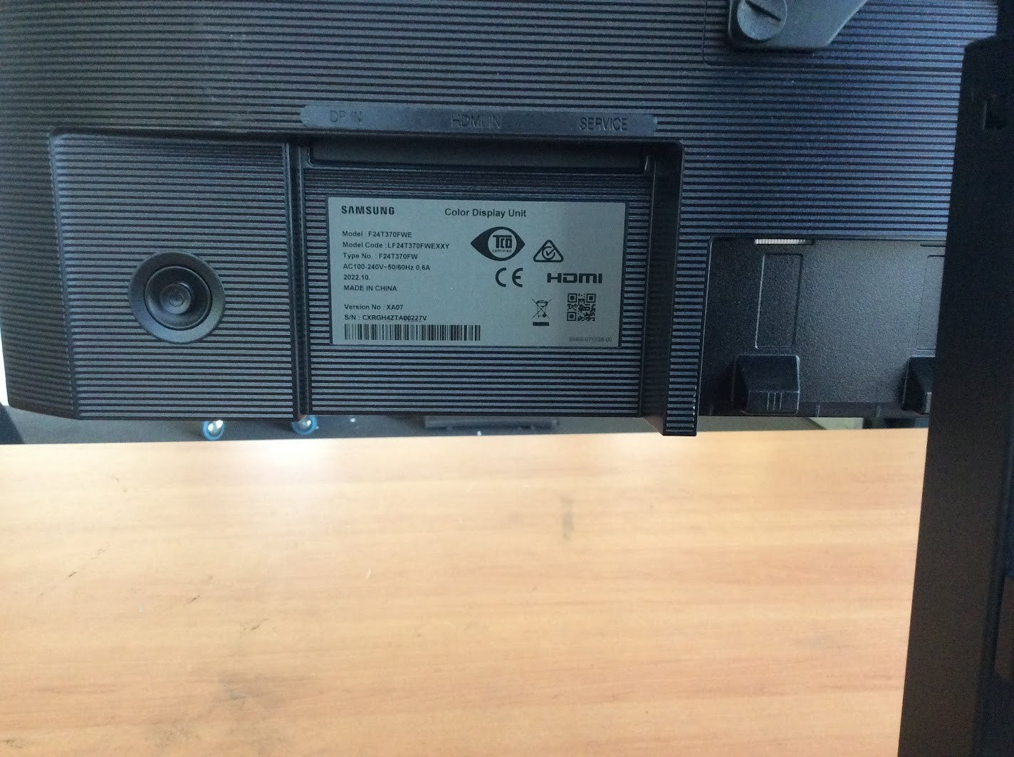 [AU Seller] Samsung F24T370FWE Color Display Unit 24'' LCD Monitor Black B