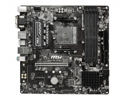 MSI B450M PRO-VDH Max Motherboard mATX AMD B450 + AMD Ryzen  5 5600G + CPU Fen