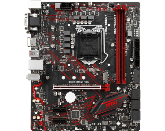 MSI B360M GAMING PLUS Motherboard DDR4 mATX LGA 1151 VGA HDMI USB-C Intel B360