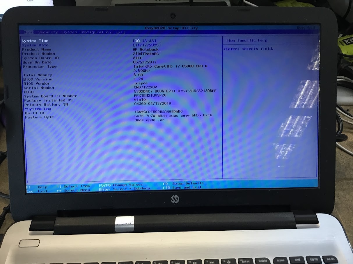 HP Notebook 15-ay502tx Laptop 15.6" i7-6500U@2.50GHz 8GBRAM 1TB USB3.0 Win11 B