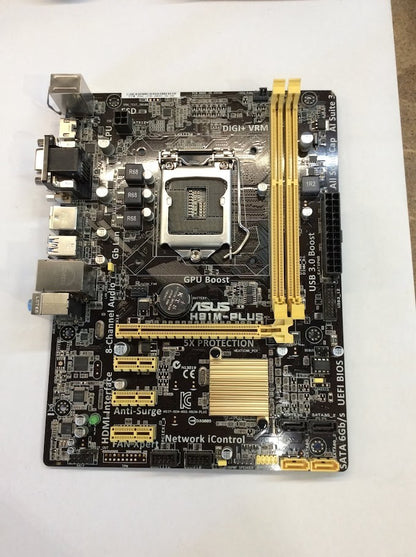 ASUS H81M-PLUS Motherboard mATX DDR3 LGA 1150 DVI VGA HDMI Intel H81 [AU Seller]