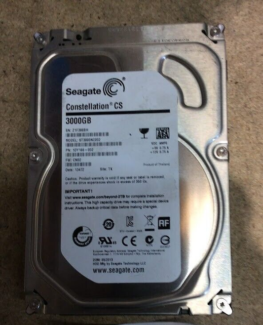 Seagate 3TB Desktop 3.5" HDD SATA ST3000NC002 Hard Disk Drive Silver Au Stock