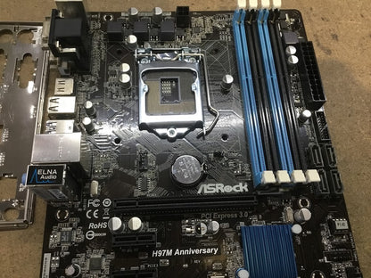 [AU]Asrock H97M Anniversary Motherboard microATX LGA 1150 HDMI DVI VGA Intel H97