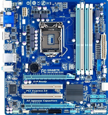GIGABYTE GA-B75M-D3H Motherboard DDR3 mATX LGA 1155 VGA DVI HDMI Intel B75 [AU]