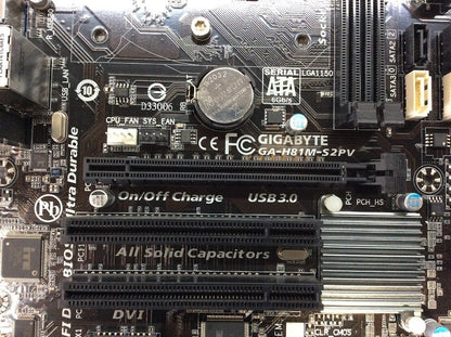 GIGABYTE GA-H81M-S2PV Motherboard mATX DDR3 LGA 1150 VGA DVI Intel H81 [AU]