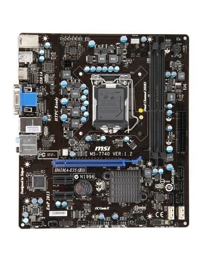 [AU]MSI H61MA-E35 (B3) Motherboard microATX LGA 1155 DDR3 HDMI DVI VGA Intel H61
