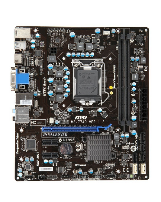 [AU]MSI H61MA-E35 (B3) Motherboard microATX LGA 1155 DDR3 HDMI DVI VGA Intel H61