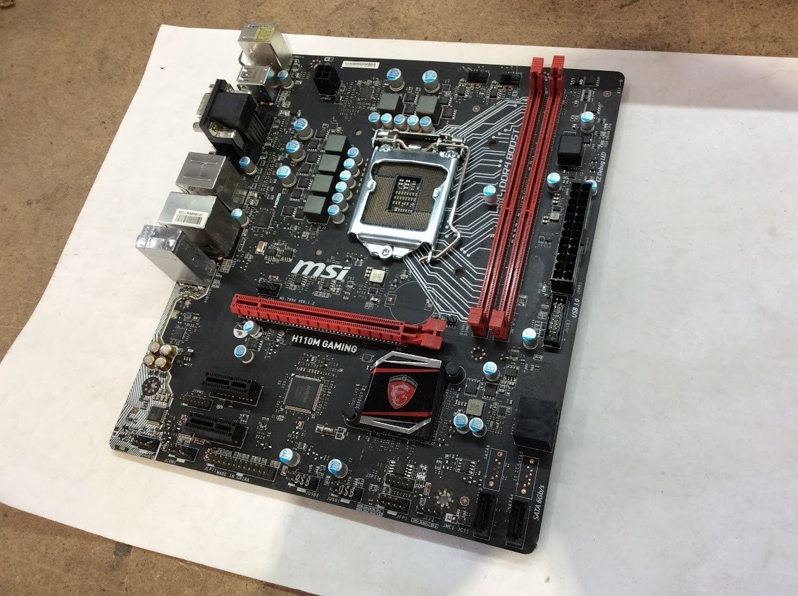 MSI H110M GAMING Motherboard micro ATX DDR4 LGA 1151 VGA HDMI DVI Intel H110[AU]
