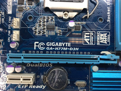 GIGABYTE GA-H77M-D3H Motherboard microATX DDR3 LGA 1155 VGA HDMI Intel H77 [AU]