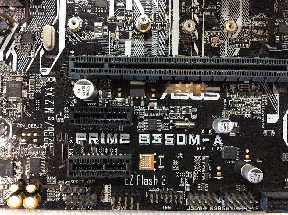 ASUS PRIME B350M-A Motherboard Socket AM4 micro ATX With AMD Ryzen 5 1600 [AU]