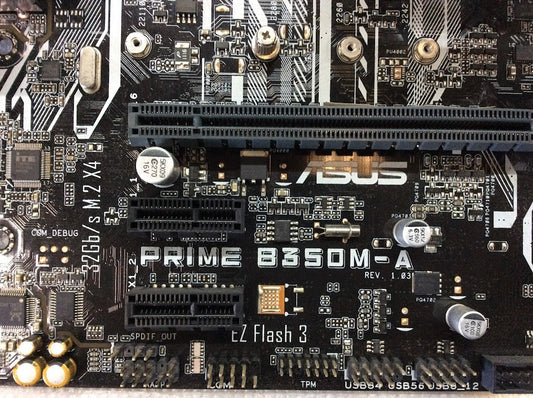ASUS PRIME B350M-A Motherboard Socket AM4 micro ATX With AMD Ryzen 5 1600 [AU]