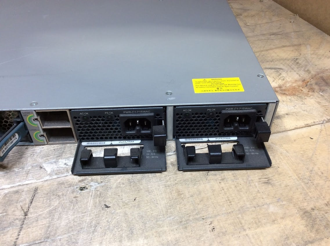 [AU] Cisco WS-C3850-24P-S Switch 24 x 10/100/1000 Ethernet PoE+Dual Power PSU A-
