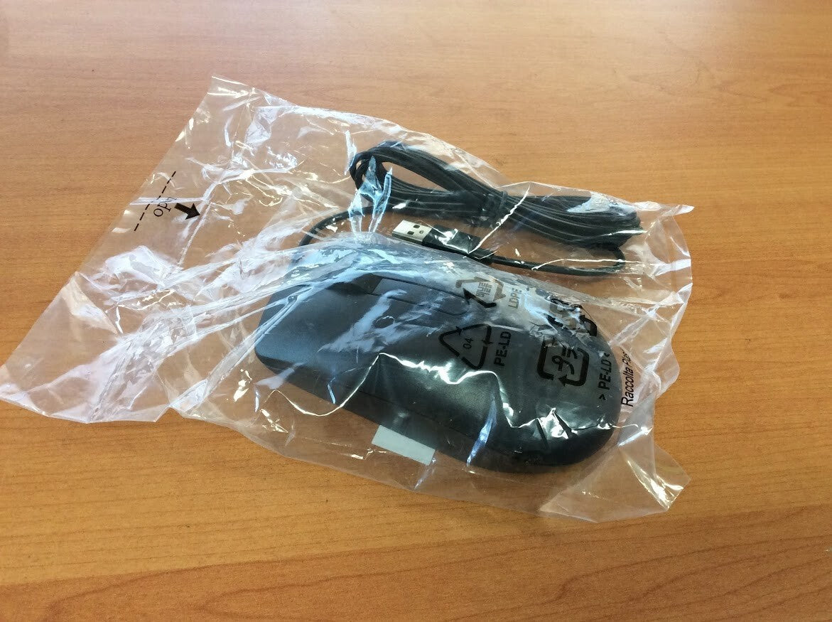 DELL MS116T1 Optical Wired Mouse USB Wheel Scroll Black Tested Au Seller