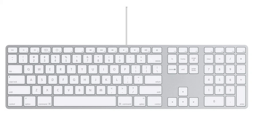 Apple A1243 USB Wired Standard Keyboard w/ Numeric Keypad EMC2171 [AU Stock]