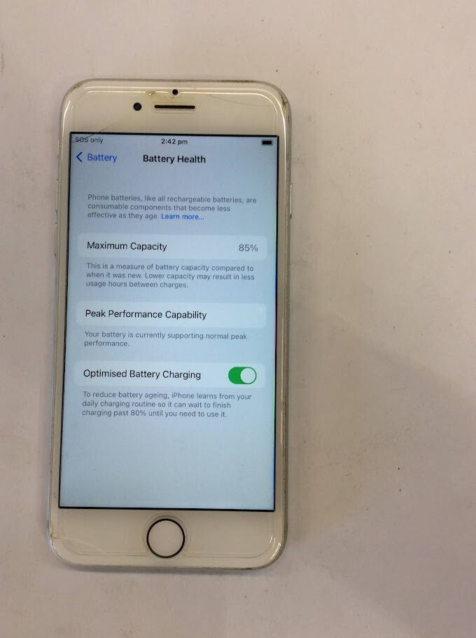 Apple A1778 iPhone 7 Phone 4.7" 128GB Wi-Fi Bluetooth Touch Silver Au Seller A-