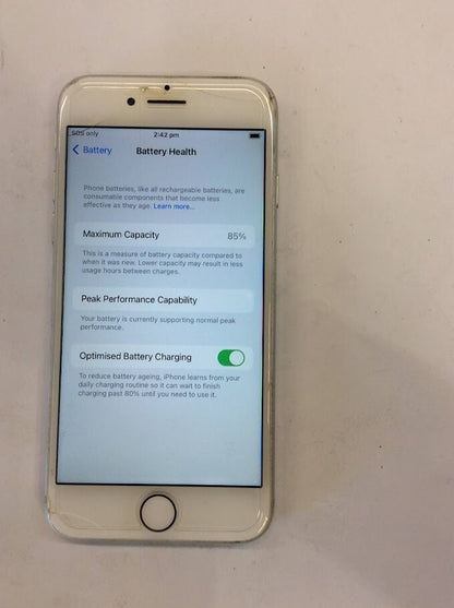 Apple A1778 iPhone 7 Phone 4.7" 128GB Wi-Fi Bluetooth Touch Silver Au Seller A-