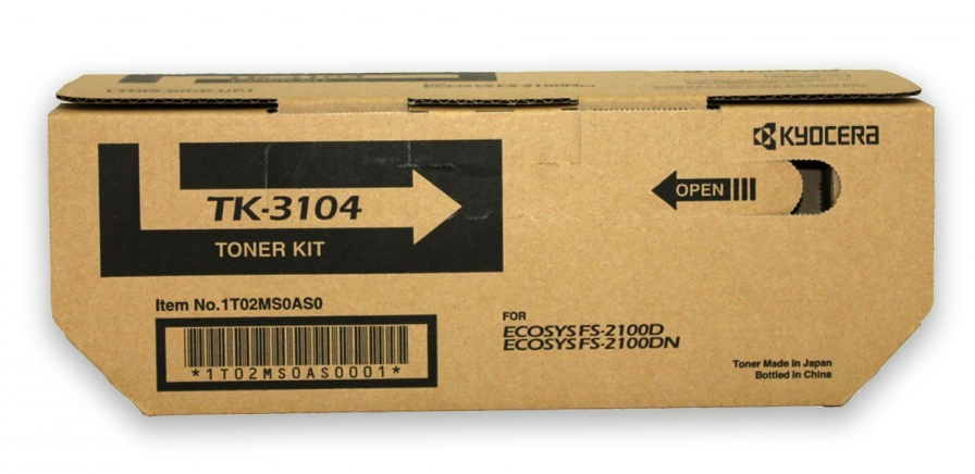 New Kyocera Model TK-3104 Black Toner Kit For FS-2100DN/FS-2100D Toner Cartridge