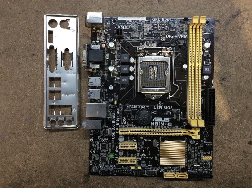 [AU Seller]ASUS H81M-E Motherboard microATX DDR3 LGA 1150 VGA DVI Intel H81