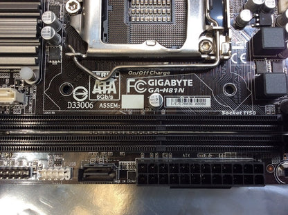GIGABYTE GA-H81N Motherboard DDR3 miniATX LGA 1150 VGA HDMI DVI Intel H81 [AU]