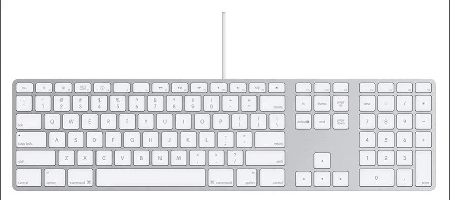 Apple A1243 USB Wired Standard Keyboard w/ Numeric Keypad EMC2171 Au Seller