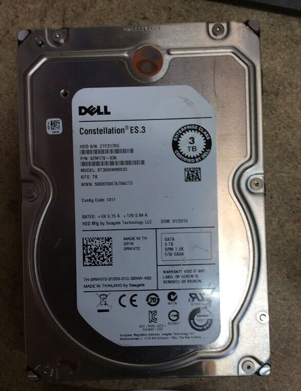 Seagate 3TB Desktop 3.5" HDD SATA ST3000NM0033 Hard Disk Drive Silver Au Stock
