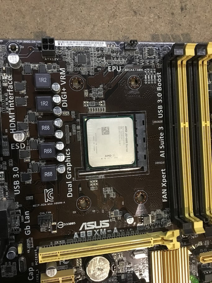 [AU] ASUS A88XM-A Motherboard microATX AMD A88X DVI VGA HDMI With AMD A8-6600