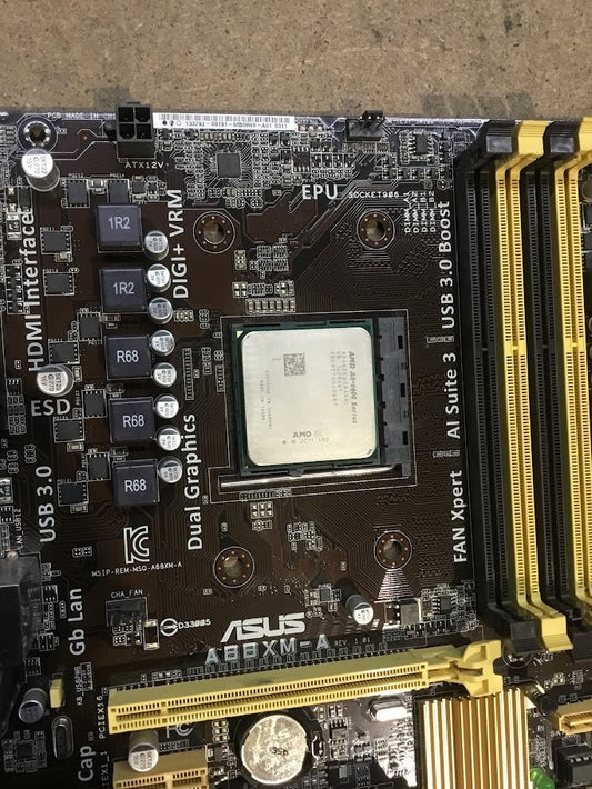 [AU] ASUS A88XM-A Motherboard microATX AMD A88X DVI VGA HDMI With AMD A8-6600