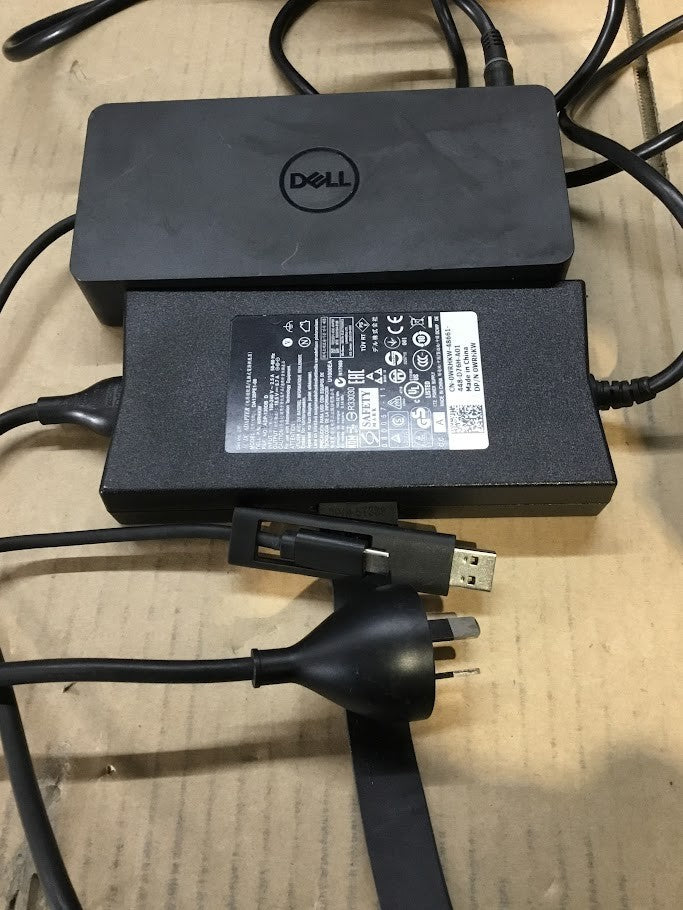 DELL D6000 Universal Docking Station USB-C DP HDMI with Charger Black Au Seller