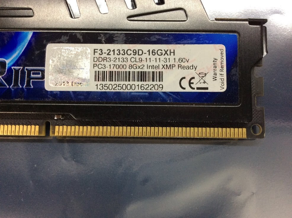 G.Skill RipjawsX F3-2133C9D-16GXH DDR3-2133 Desktop Memory KIT OF 2 [AU Seller]