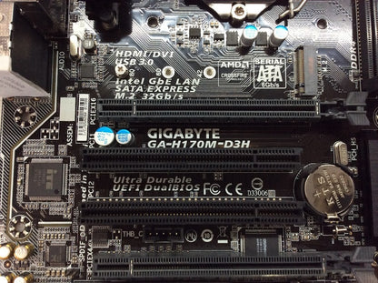 GIGABYTE GA-H170M-D3H Motherboard microATX DDR4 LGA 1151 HDMI DVI VGA Intel H170