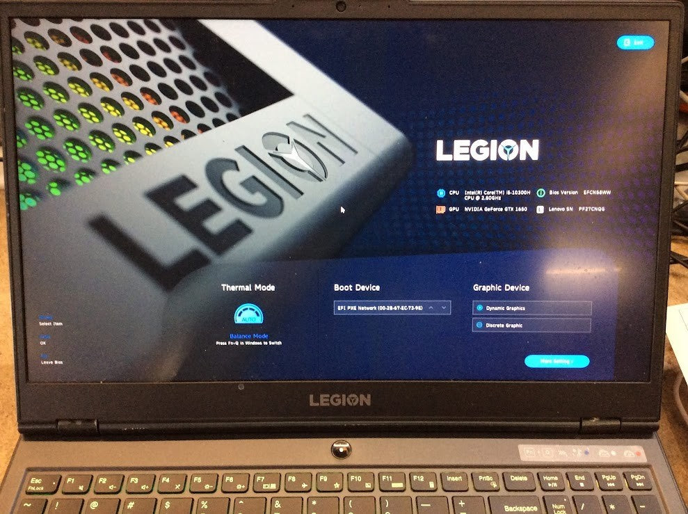 Lenovo Legion 5 15IMH05 Laptop 15.6" i5-10300H+GTX 1650 16GB 512GB USB-C W11 A-