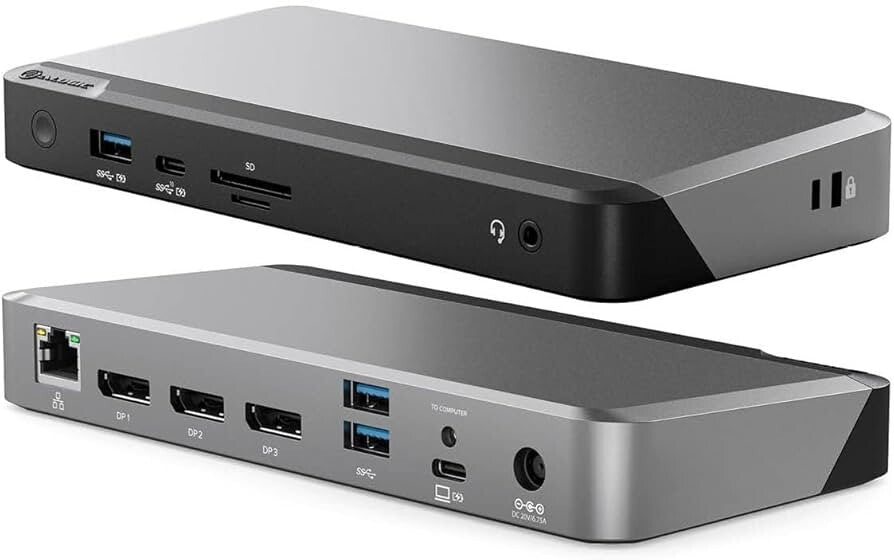 Alogic DUPRMX3 USB-C Triple 4K Docking Station 100W+DP*3+Charger+Type-C Cable