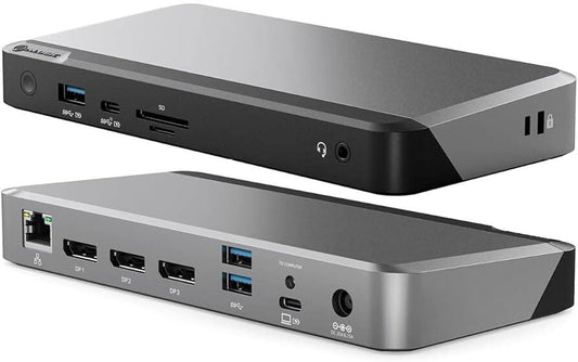 Alogic DUPRMX3 USB-C Triple 4K Docking Station 100W+DP*3+Charger+Type-C Cable