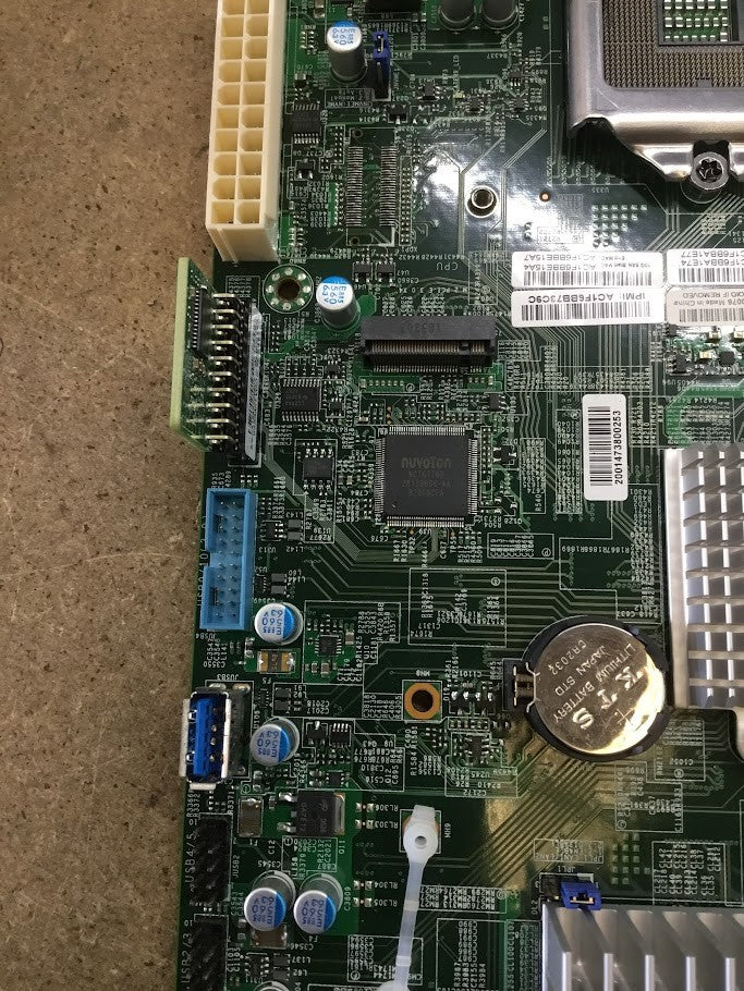 Supermicro X11SSW-4TF Motherboard LGA 1151 DDR4 Quad NIC M2 TPM Chips + Heatsink