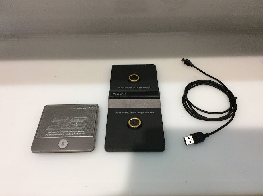 1*Yealink CPW90 Wireless Microphone for Conference Phone w/Data Cable Au Stock