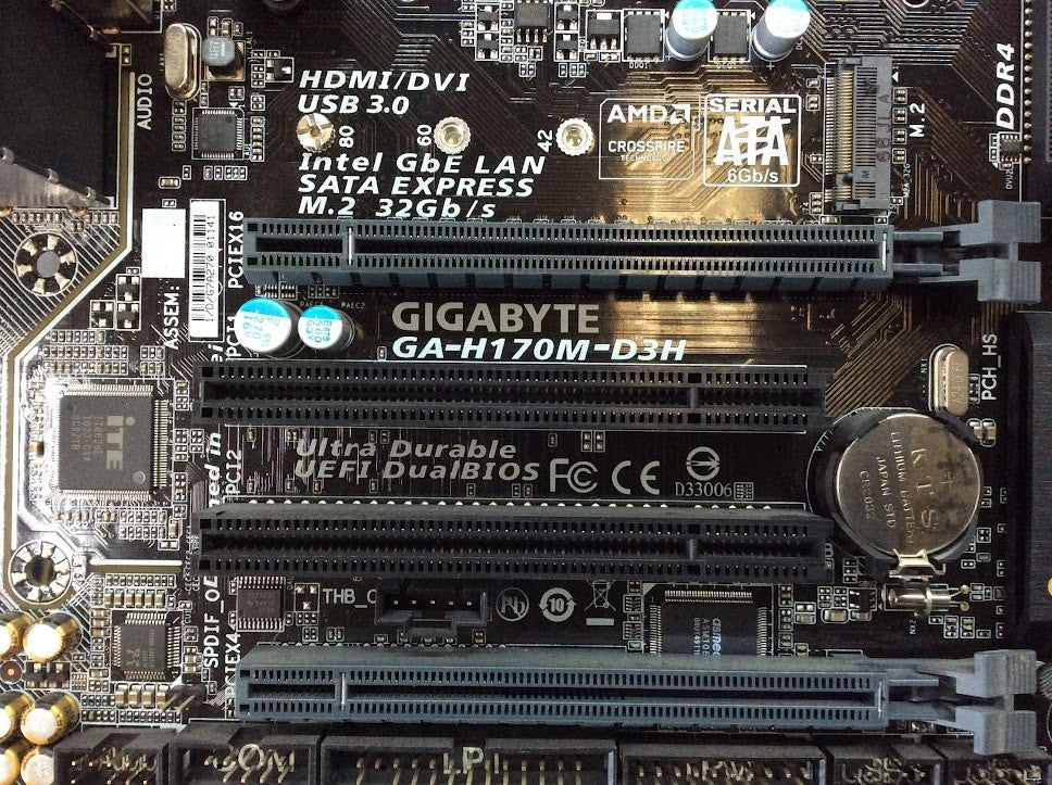 [AU]GIGABYTE GA-H170M-D3H Motherboard mATX DDR4 LGA 1151 HDMI DVI VGA Intel H170