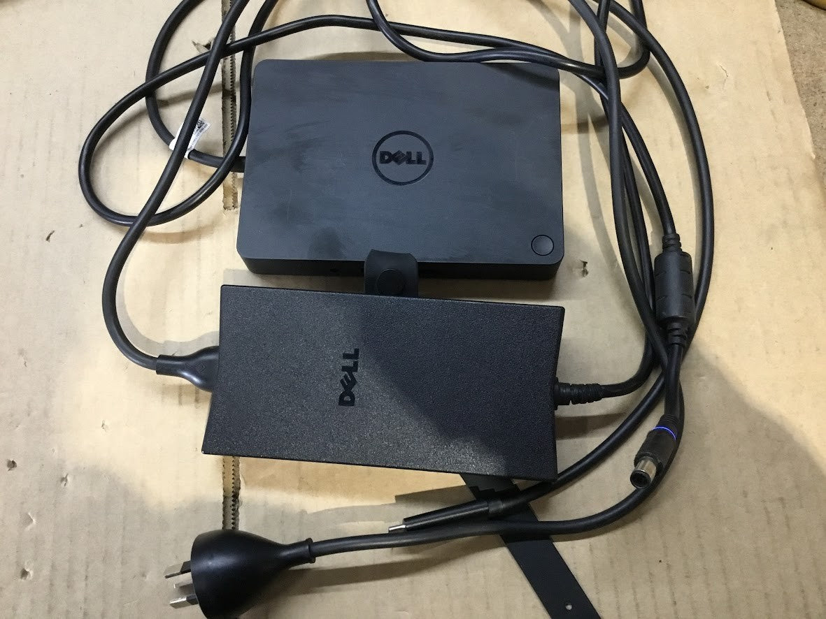 Dell Dock WD15 Docking Station with Charger VGA HDMI Black Au Seller
