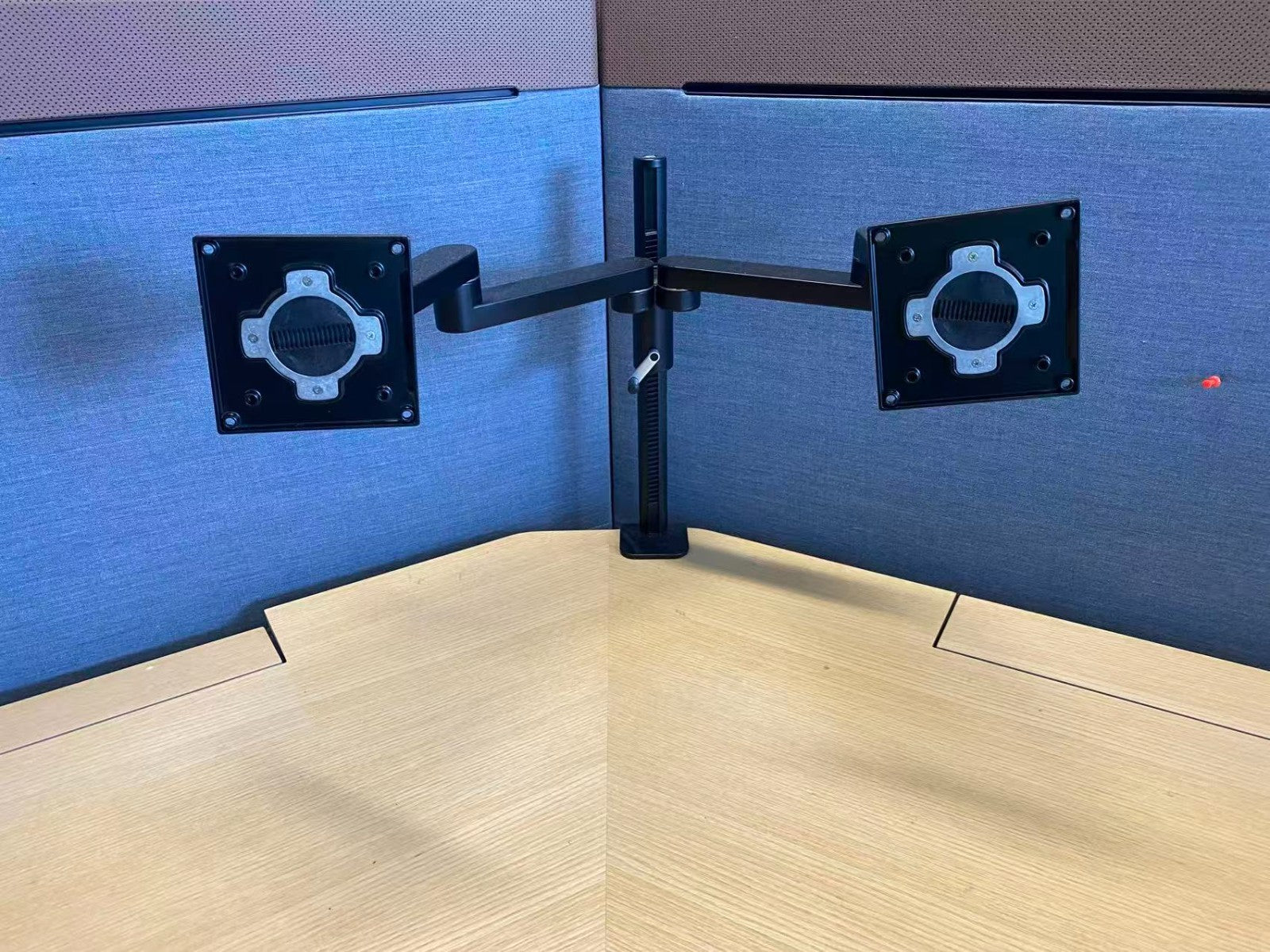 Dual Monitor Stand Adjustable Desk Mount Arm 90cm Extension for LED LCD Screens