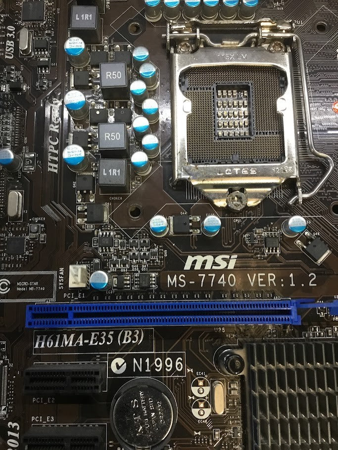 [AU]MSI H61MA-E35 (B3) Motherboard microATX LGA 1155 DDR3 HDMI DVI VGA Intel H61