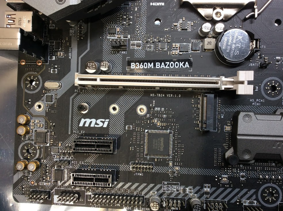 MSI B360M BAZOOKA Motherboard DDR4 microATX LGA 1151 USB-C HDMI DVI Intel B360