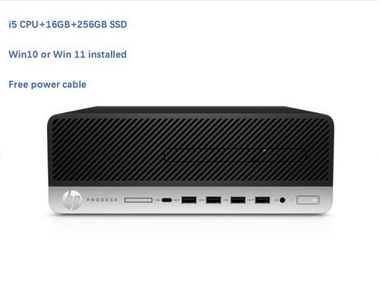 HP ProDesk 600 G3 office PC i5-7500@3.4Ghz 16GB 256Gb m2 SSD M2 DVD WIn10 Win11