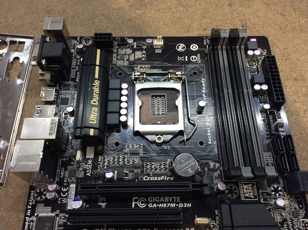 GIGABYTE GA-H87M-D3H Motherboard DDR3 microATX LGA 1150 HDMI DVI VGA Intel H87