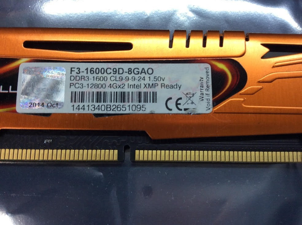 G.Skill Ares F3-1600C9D-8GAO DDR3-1600 Desktop Memory KIT OF 2 [AU Seller]