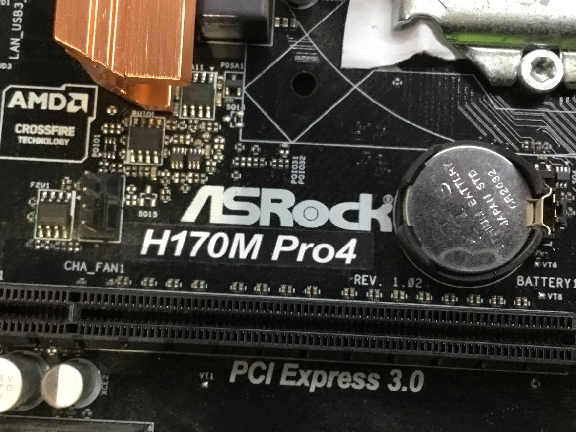 Asrock H170M Pro4 Motherboard mATX LGA 1151 VGA DVI HDMI Intel H170 Au Seller