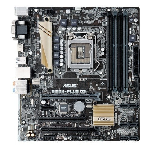 ASUS B150M-PLUS D3 Motherboard microATX LGA 1151 VGA DVI HDMI USB-C Intel B150